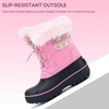 image:imageStelle Girls Snow Boots with Faux Fur Collar Kids Winter Warm BootBubblegum