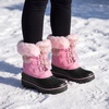 image:imageStelle Girls Snow Boots with Faux Fur Collar Kids Winter Warm BootBubblegum