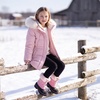 image:imageStelle Girls Snow Boots with Faux Fur Collar Kids Winter Warm BootBubblegum