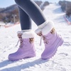 image:imageStelle Girls Snow Boots with Faux Fur Collar Kids Winter Warm BootLavender
