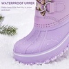 image:imageStelle Girls Snow Boots with Faux Fur Collar Kids Winter Warm BootLavender