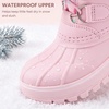 image:imageStelle Girls Snow Boots with Faux Fur Collar Kids Winter Warm BootLight Pink