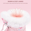 image:imageStelle Girls Snow Boots with Faux Fur Collar Kids Winter Warm BootLight Pink