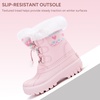 image:imageStelle Girls Snow Boots with Faux Fur Collar Kids Winter Warm BootLight Pink