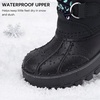 image:imageStelle Girls Snow Boots with Faux Fur Collar Kids Winter Warm BootRainbow Leopard