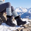 image:imageStelle Girls Snow Boots with Faux Fur Collar Kids Winter Warm BootRainbow Leopard