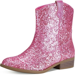 image:imageStelle Girls Glitter Cowgirl Boots Toddler Kids Cowboy BootsPink Glitter
