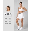 image:imageStelle Women High Waisted Tennis Skirt with Pockets Golf Athletic SkortsWhite