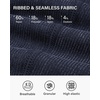 image:imageStelle Workout Ribbed Women Seamless High Waist Yoga Leggings for AthleticNavy