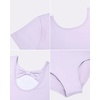 image:imageStelle Ballet Leotards for Girls Short Sleeve Gymnastics Dancewear 214YLavender