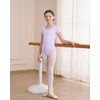 image:imageStelle Ballet Leotards for Girls Short Sleeve Gymnastics Dancewear 214YLavender