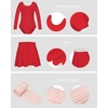 image:imageStelle Girls Ballet Leotards Dance Outfits with Skirt and Footed Tights04redlong Sleeve
