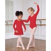 image:imageStelle Girls Ballet Leotards Dance Outfits with Skirt and Footed Tights04redlong Sleeve