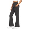 image:imageStelle Girls Fleece Lined Leggings with Hidden Pocket High Waisted PantsCharcoal
