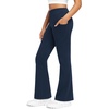 image:imageStelle Girls Fleece Lined Leggings with Hidden Pocket High Waisted PantsNavy