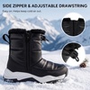 image:imageStelle Toddler Girls Snow Boots Lightweight PullOn Winter BootsBlack