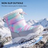 image:imageStelle Toddler Girls Snow Boots Lightweight PullOn Winter BootsRainbow