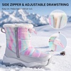 image:imageStelle Toddler Girls Snow Boots Lightweight PullOn Winter BootsRainbow