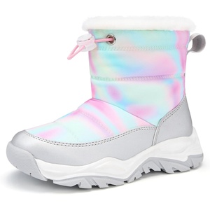 image:imageStelle Toddler Girls Snow Boots Lightweight PullOn Winter BootsRainbow