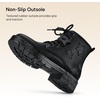 image:imageStelle Combat Boots for Girls Star Print Boots with Lace Up Side ZipperBlack