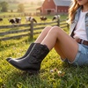 image:imageStelle Girls Glitter Cowgirl Boots Kids Boys Cowboy BootsBlack