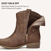 image:imageStelle Girls Glitter Cowgirl Boots Kids Boys Cowboy BootsHazelnut