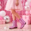 image:imageStelle Girls Glitter Cowgirl Boots Kids Boys Cowboy BootsPink Glitter