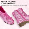 image:imageStelle Girls Glitter Cowgirl Boots Kids Boys Cowboy BootsPink Glitter