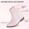image:imageStelle Girls Glitter Cowgirl Boots Kids Boys Cowboy BootsPink Ombre Glitter