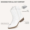 image:imageStelle Girls Glitter Cowgirl Boots Kids Boys Cowboy BootsWhite