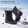 image:imageStelle Kids Snow Boots with hookamploop Girls Boys Winter Warm BootsBlack