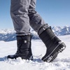 image:imageStelle Kids Snow Boots with hookamploop Girls Boys Winter Warm BootsBlack