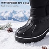 image:imageStelle Kids Snow Boots with hookamploop Girls Boys Winter Warm BootsBlack