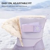 image:imageStelle Kids Snow Boots with hookamploop Girls Boys Winter Warm BootsLavender