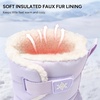 image:imageStelle Kids Snow Boots with hookamploop Girls Boys Winter Warm BootsLavender
