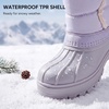 image:imageStelle Kids Snow Boots with hookamploop Girls Boys Winter Warm BootsLavender