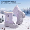 image:imageStelle Kids Snow Boots with hookamploop Girls Boys Winter Warm BootsLavender