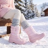 image:imageStelle Kids Snow Boots with hookamploop Girls Boys Winter Warm BootsPink