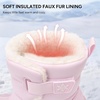 image:imageStelle Kids Snow Boots with hookamploop Girls Boys Winter Warm BootsPink