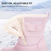 image:imageStelle Kids Snow Boots with hookamploop Girls Boys Winter Warm BootsPink