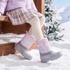 image:imageStelle Kids Snow Boots with hookamploop Girls Boys Winter Warm BootsRainbow Leopard