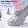 image:imageStelle Kids Snow Boots with hookamploop Girls Boys Winter Warm BootsRainbow Leopard