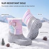 image:imageStelle Kids Snow Boots with hookamploop Girls Boys Winter Warm BootsRainbow Leopard