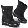 image:imageStelle Kids Snow Boots with hookamploop Girls Boys Winter Warm BootsBlack