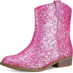 image:imageStelle Girls Glitter Cowgirl Boots Kids Boys Cowboy BootsPink Glitter