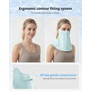 image:imageStelle UPF 50 UV Face Mask Cooling Neck Gaiter Breathable Sun CoverLight Blue