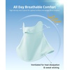 image:imageStelle UPF 50 UV Face Mask Cooling Neck Gaiter Breathable Sun CoverLight Blue