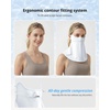 image:imageStelle UPF 50 UV Face Mask Cooling Neck Gaiter Breathable Sun CoverWhite