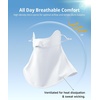 image:imageStelle UPF 50 UV Face Mask Cooling Neck Gaiter Breathable Sun CoverWhite