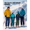 image:imageStelle Wool Ski Socks for Kids Men Women Winter Warm Knee High SocksPink